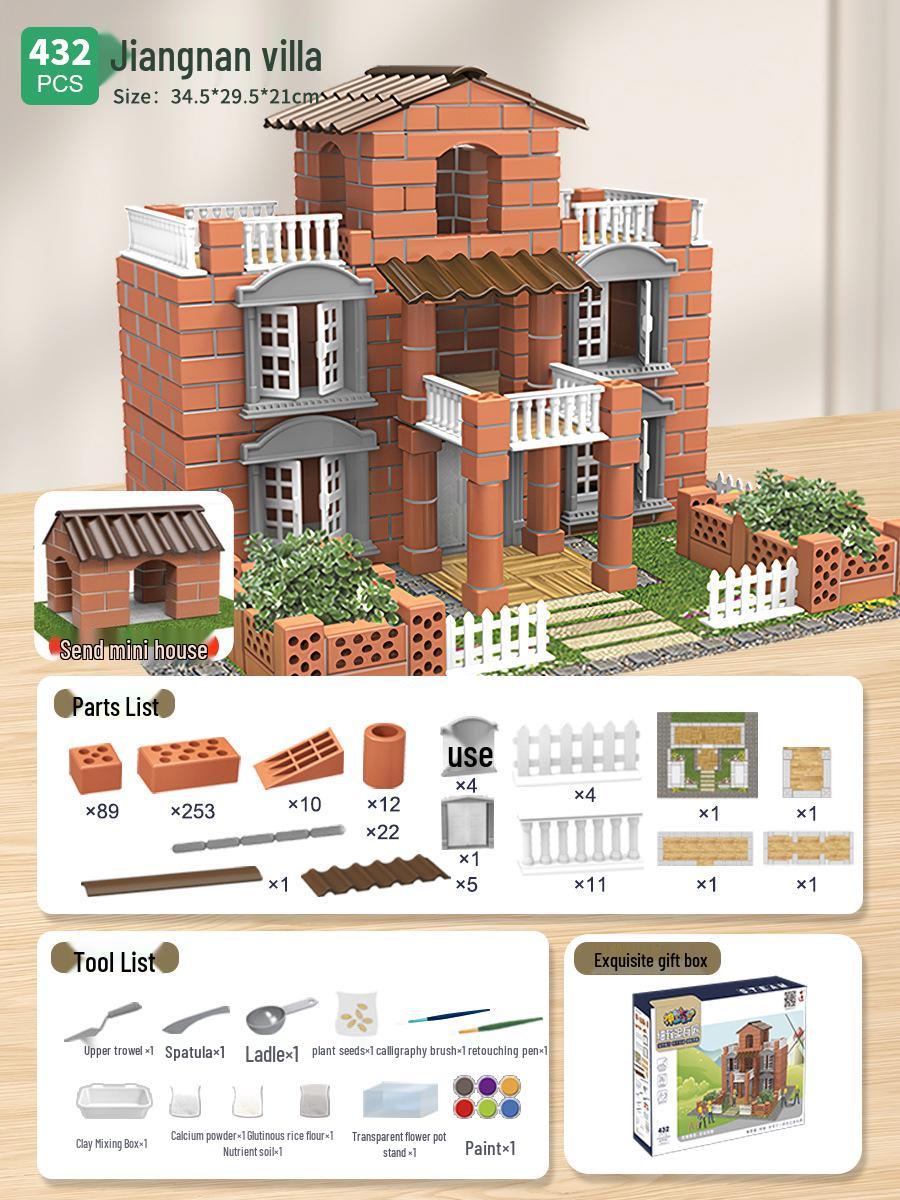 Мини Кирпичник Сделай Сам Кабина Вилла Модель Строительный Набор для Детей
Мини Кирпичник Сделай Сам Кабина Вилла Модель Строительный Набор для Детей