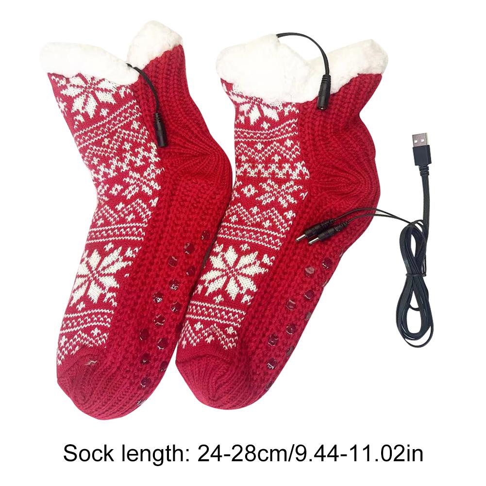 USB Heated Soft Knitted Socks Plush Floor Sock Cozy Bed Slippers Carpet Socks Non Slip Fluffy Slipper Socks Winter Warm Footwear красный
USB Heated Soft Knitted Socks Plush Floor Sock Cozy Bed Slippers Carpet Socks Non Slip Fluffy Slipper Socks Winter Warm Footwear красный