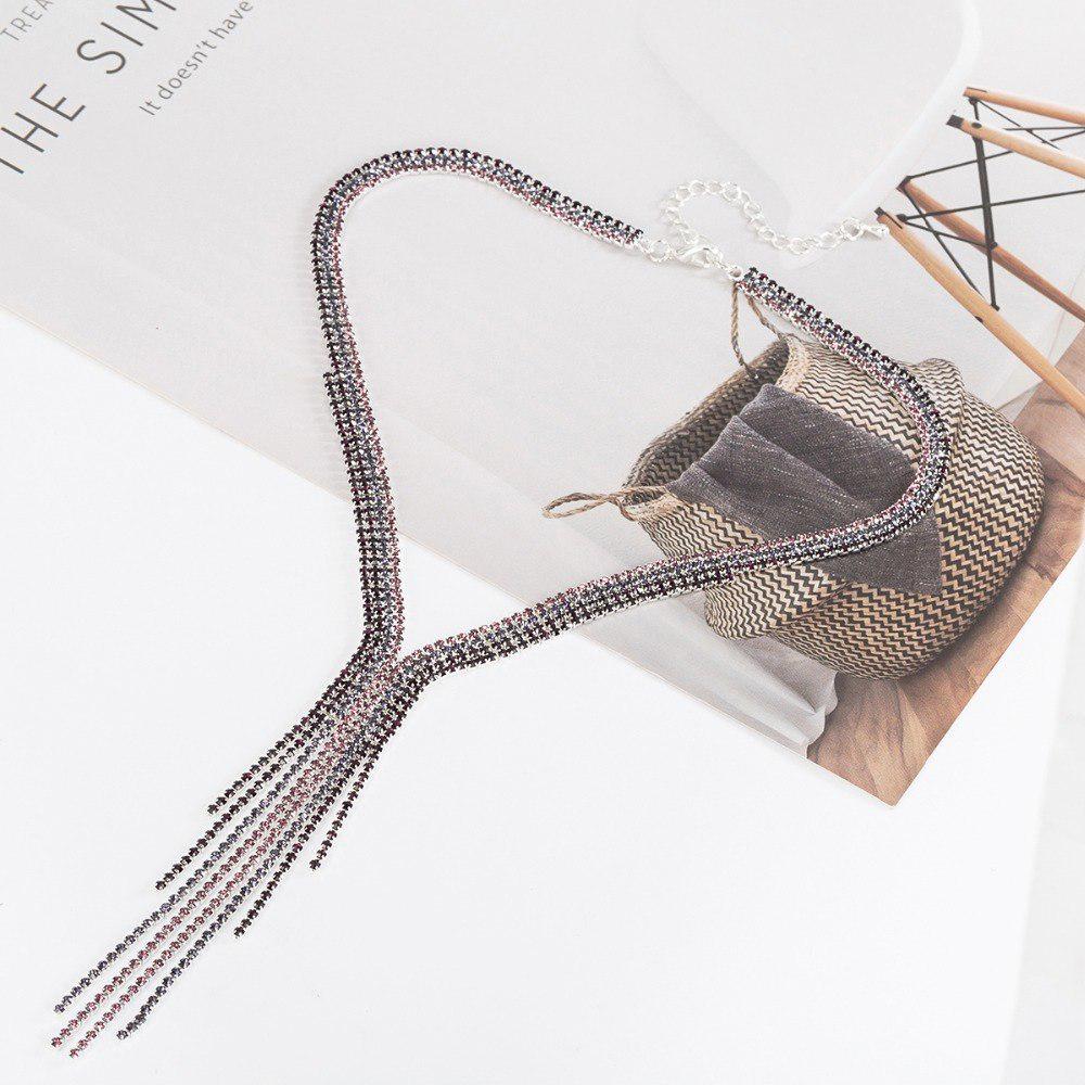 Довгі китиці Прості кришталеві намиста-кольє зі стразами Жіноче намисто з дорогоцінними каменями, яскраві коміри, чокери, біжутерия 40+7.5cm фіолетовий
Довгі китиці Прості кришталеві намиста-кольє зі стразами Жіноче намисто з дорогоцінними каменями, яскраві коміри, чокери, біжутерия 40+7.5cm фіолетовий