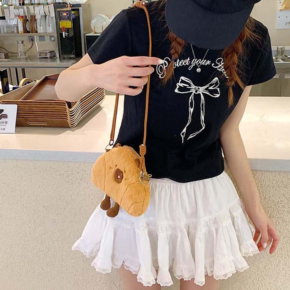 Cute Plush Croissant Crossbody Bag Lightweight Creative Cartoon Pouch Gifts коричневий
Cute Plush Croissant Crossbody Bag Lightweight Creative Cartoon Pouch Gifts коричневий