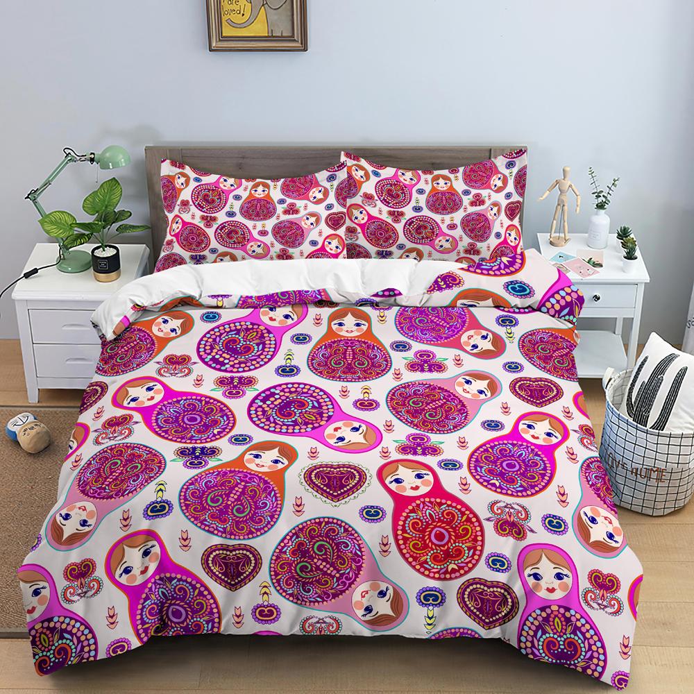 Russian Dolls Duvet Cover Set Microfiber Cute Pattern Comforter Cover Russian Exotic Style For Kids Teen Double Queen King Size EU single(135x200cm)
Russian Dolls Duvet Cover Set Microfiber Cute Pattern Comforter Cover Russian Exotic Style For Kids Teen Double Queen King Size EU single(135x200cm)