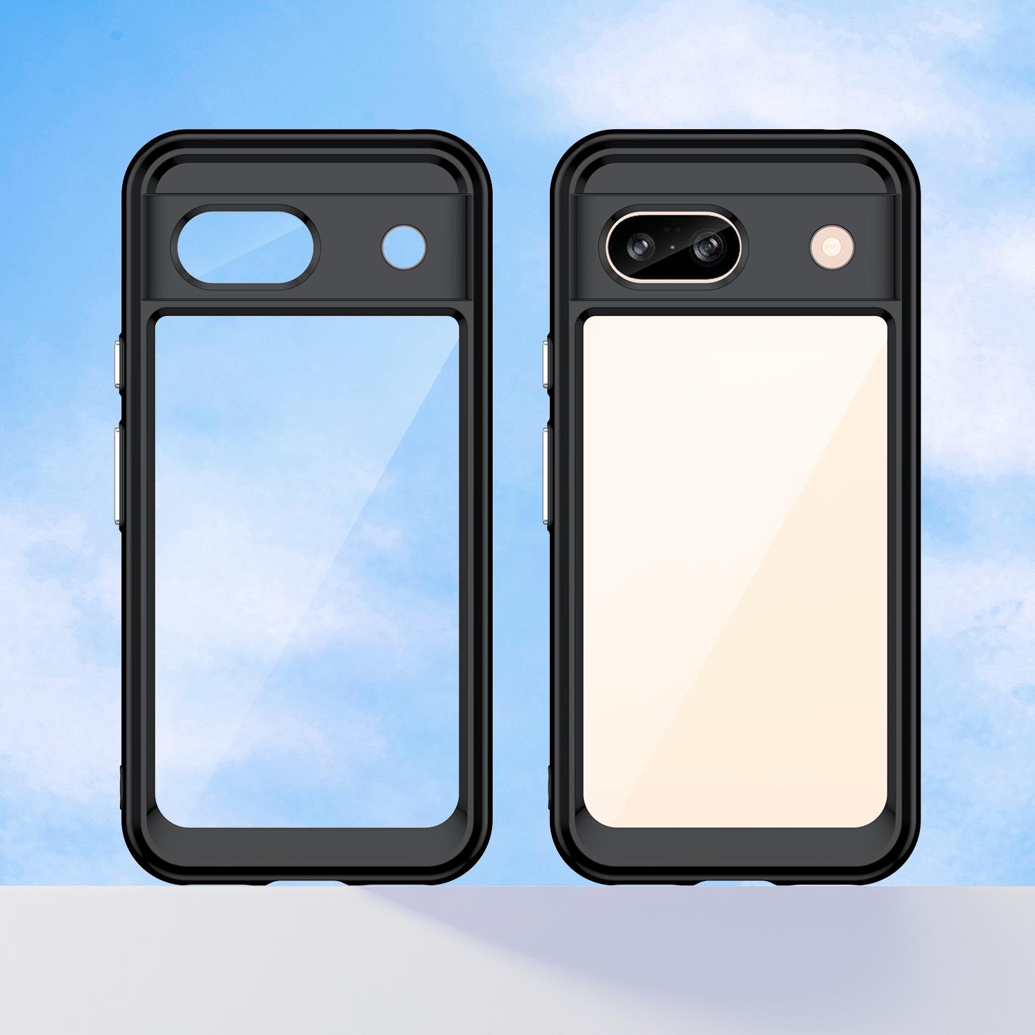 For Google Pixel 8a Case Shockproof Anti-fall TPU+Acrylic Phone Protector Transparent
For Google Pixel 8a Case Shockproof Anti-fall TPU+Acrylic Phone Protector Transparent