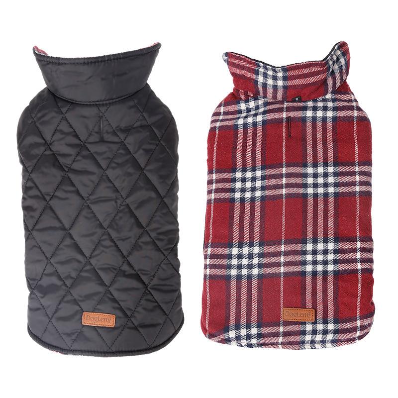 Reversible Waterproof Plaid Warm Jacket for Medium to Large Dogs - British Style for Autumn/Winter XS червоний
Reversible Waterproof Plaid Warm Jacket for Medium to Large Dogs - British Style for Autumn/Winter XS червоний