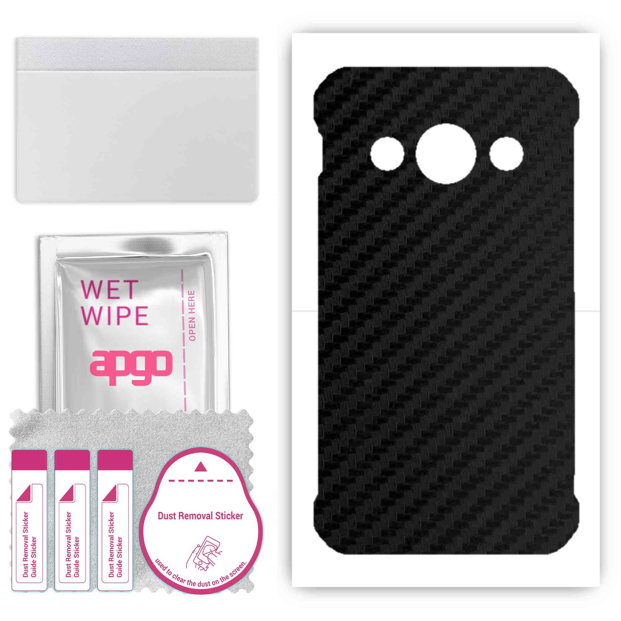 apgo Protective Skin Sticker for the back compatible with Samsung Galaxy Xcover 3 G389F, Wrap Film, Foil, Vinyl - Pattern Carbon Black
apgo Protective Skin Sticker for the back compatible with Samsung Galaxy Xcover 3 G389F, Wrap Film, Foil, Vinyl - Pattern Carbon Black