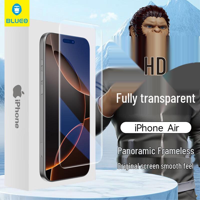 BLUEO iPhone Tempered Glass Screen Protector iPhone Air
BLUEO iPhone Tempered Glass Screen Protector iPhone Air