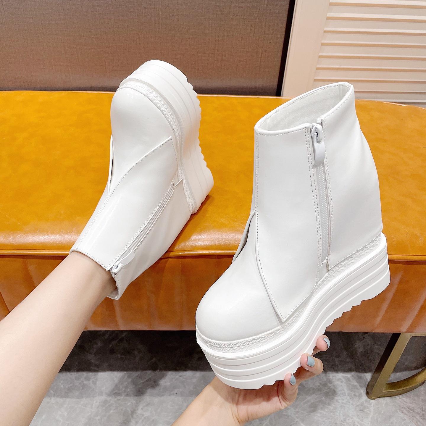 807-16 White inner height-increasing short boots wedge heel super high heels 14CM waterproof table single boots small thick-soled women s boots 34 чёрный
807-16 White inner height-increasing short boots wedge heel super high heels 14CM waterproof table single boots small thick-soled women s boots 34 чёрный