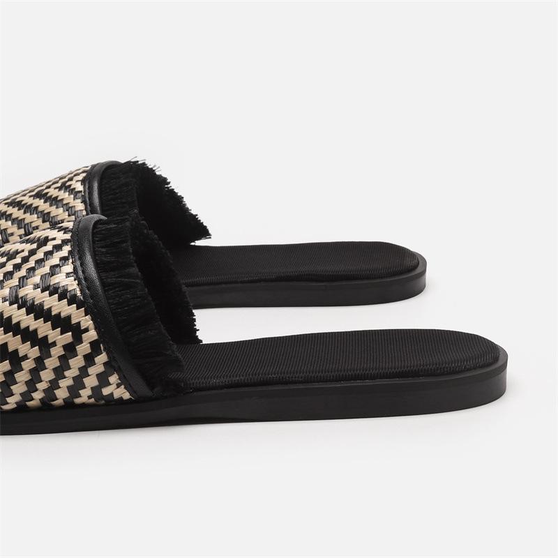 One-word women s slippers flat-bottomed beach cool slippers woven tassel simple and fashionable pedal 35 білий
One-word women s slippers flat-bottomed beach cool slippers woven tassel simple and fashionable pedal 35 білий