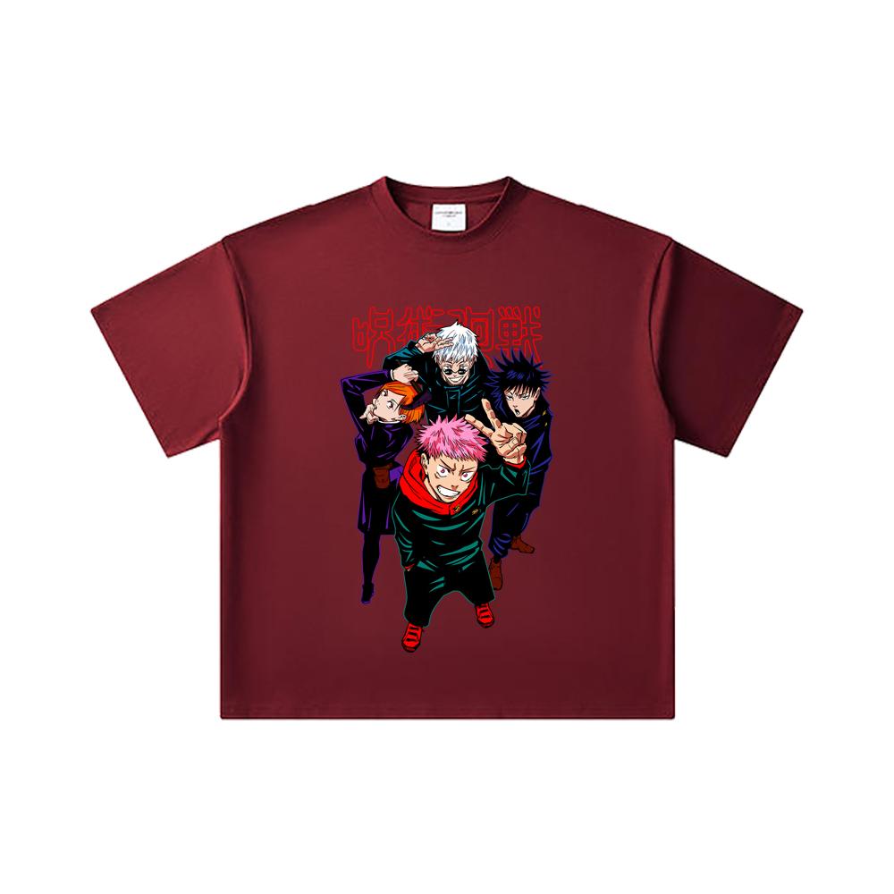 260 GSM Double Yarn 32 Count 100% Cotton Jujutsu Kaisen V12 Jujutsu High Print Unisex Heavy Cotton T Shirt 2XL вина червоного кольору
260 GSM Double Yarn 32 Count 100% Cotton Jujutsu Kaisen V12 Jujutsu High Print Unisex Heavy Cotton T Shirt 2XL вина червоного кольору