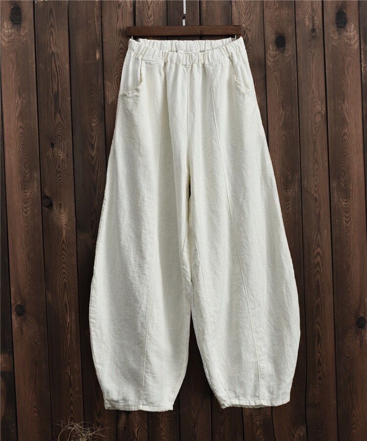 Women s Spring/Fall Plus Size Cotton-Linen Blend Casual Bell-Bottom Pants Solid Color High-Waisted Washed Non-Stretch Trousers 5XL
Women s Spring/Fall Plus Size Cotton-Linen Blend Casual Bell-Bottom Pants Solid Color High-Waisted Washed Non-Stretch Trousers 5XL