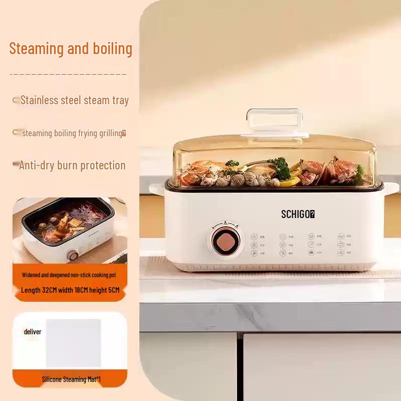 2025 New Multi-functional Stainless Steel Electric Steamer & Hot Pot, Three-Layer Breakfast Machine Gift Over 500 Units
2025 New Multi-functional Stainless Steel Electric Steamer & Hot Pot, Three-Layer Breakfast Machine Gift Over 500 Units