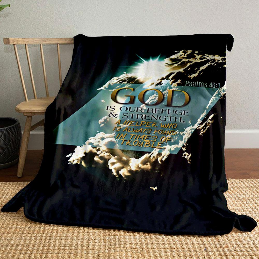 Psalms 46:1 God Blanket Printed Blanket for Living Room Bed Couch lunch break Soft Cozy Blanket for Friend s festival Gift 80cm x 120cm
Psalms 46:1 God Blanket Printed Blanket for Living Room Bed Couch lunch break Soft Cozy Blanket for Friend s festival Gift 80cm x 120cm