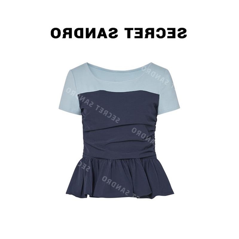 Oajer Oujier Flagship Women s Clothing Store Ou Same Style Patchwork Contrast Color Short Sleeve T-shirt Female Summer Fake Two-Piece Blueberry Tops Navy M
Oajer Oujier Flagship Women s Clothing Store Ou Same Style Patchwork Contrast Color Short Sleeve T-shirt Female Summer Fake Two-Piece Blueberry Tops Navy M