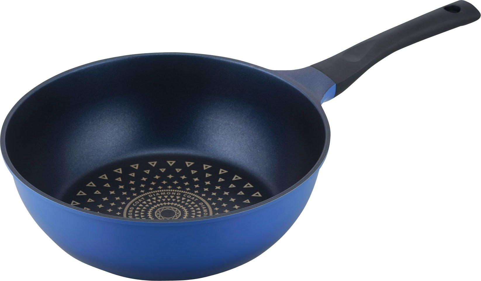 Wahei Freiz Stir-fry Pan, Vegetable Stir-fry Pan, Deep Frying Pan, Calcas, 28cm, IH Compatible, Lightweight Type, Diamond Coat, KR-7877 синий
Wahei Freiz Stir-fry Pan, Vegetable Stir-fry Pan, Deep Frying Pan, Calcas, 28cm, IH Compatible, Lightweight Type, Diamond Coat, KR-7877 синий