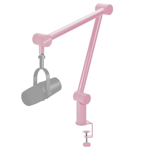 BOMGE Boom Arm Microphone Stand - Adjustable Heavy-Duty Suspension Boom Scissor Arm Stand with Cable Management Channel and Desk Clamp for Podcasting,
BOMGE Boom Arm Microphone Stand - Adjustable Heavy-Duty Suspension Boom Scissor Arm Stand with Cable Management Channel and Desk Clamp for Podcasting,