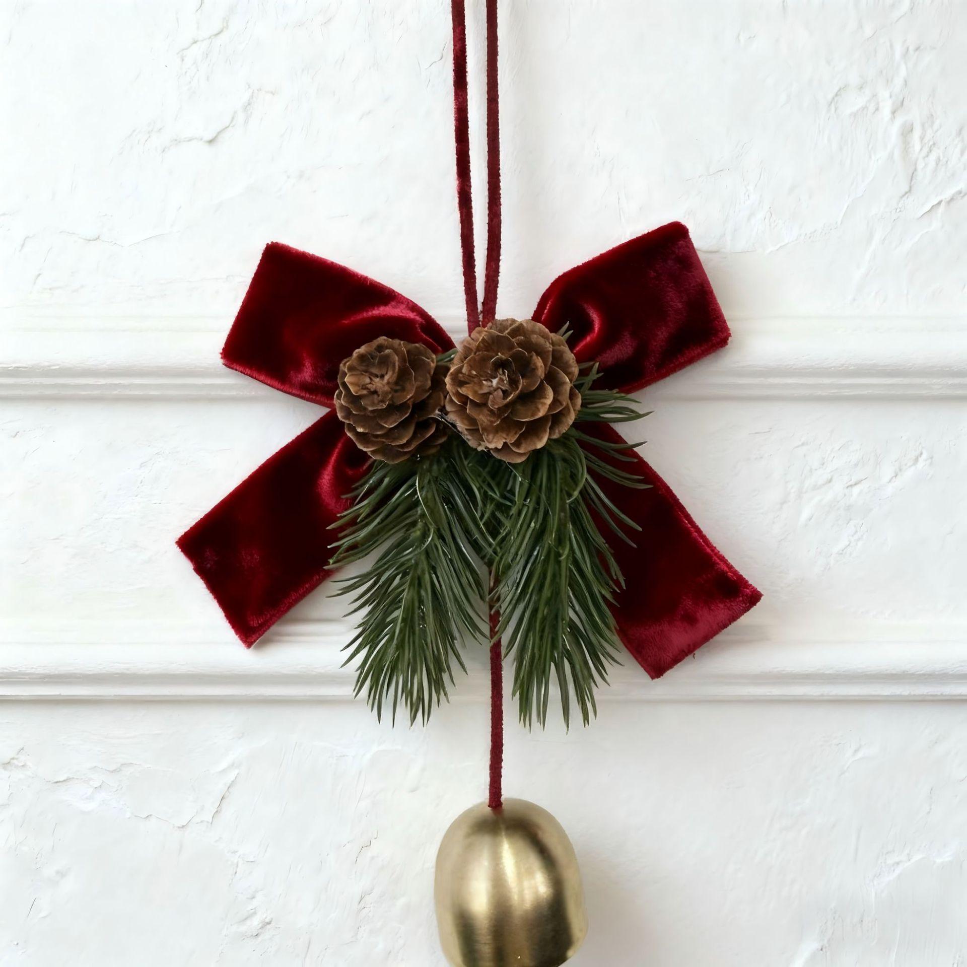 Christmas Bells & Bows Tree Decorations with Pine Cones
Christmas Bells & Bows Tree Decorations with Pine Cones