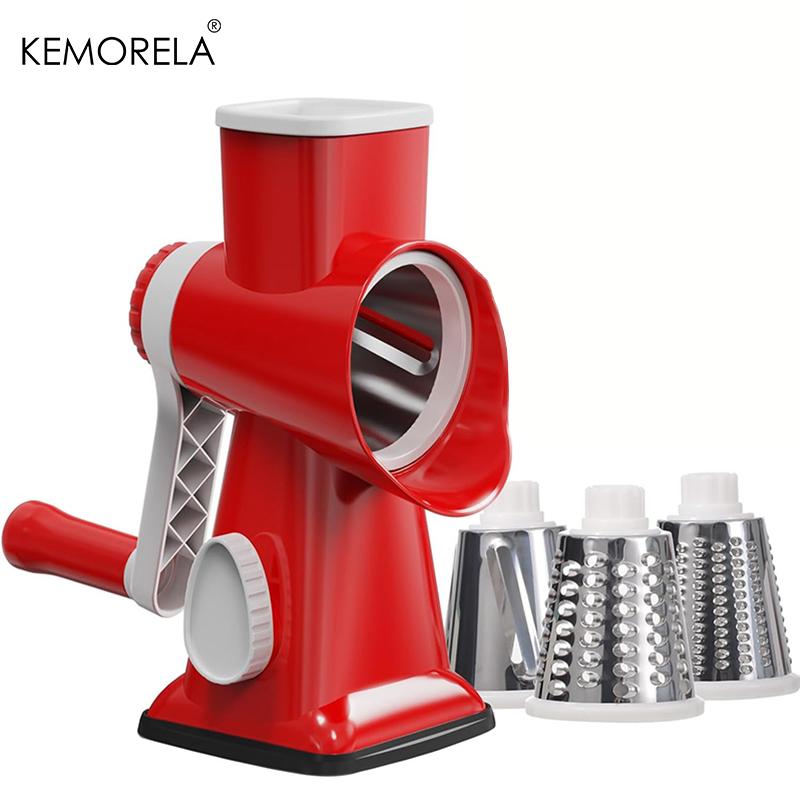 KEMORELA 3-in-1 Rotary Cheese Grater with Container - Multifunctional Manual Food Slicer & Nut Grinder, for Vegetable, Garlic червоний
KEMORELA 3-in-1 Rotary Cheese Grater with Container - Multifunctional Manual Food Slicer & Nut Grinder, for Vegetable, Garlic червоний