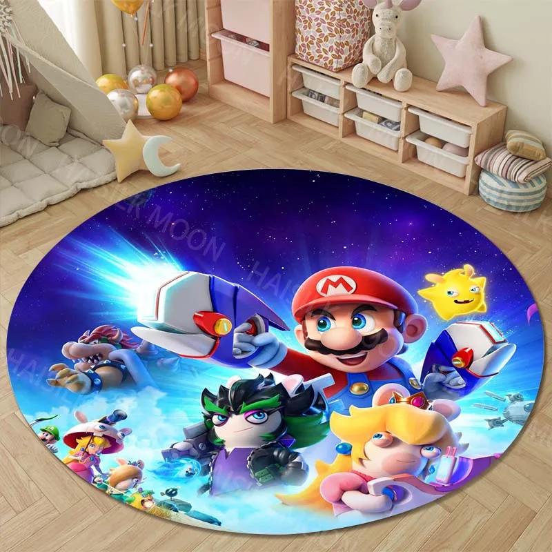 Super Mario Round Rugs for Bedroom Area Floor Mats for Kids Room Household Bath Chair Mat Carpet Living Room Home Decor GameRoom Diameter 60cm
Super Mario Round Rugs for Bedroom Area Floor Mats for Kids Room Household Bath Chair Mat Carpet Living Room Home Decor GameRoom Diameter 60cm