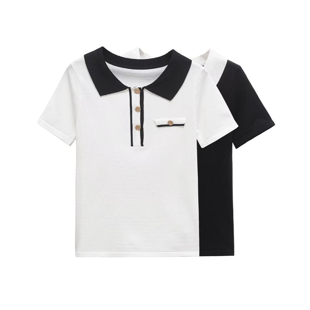 2025 Spring/Summer Women s Casual Short-Sleeve Patchwork Polo Shirt Small белый
2025 Spring/Summer Women s Casual Short-Sleeve Patchwork Polo Shirt Small белый