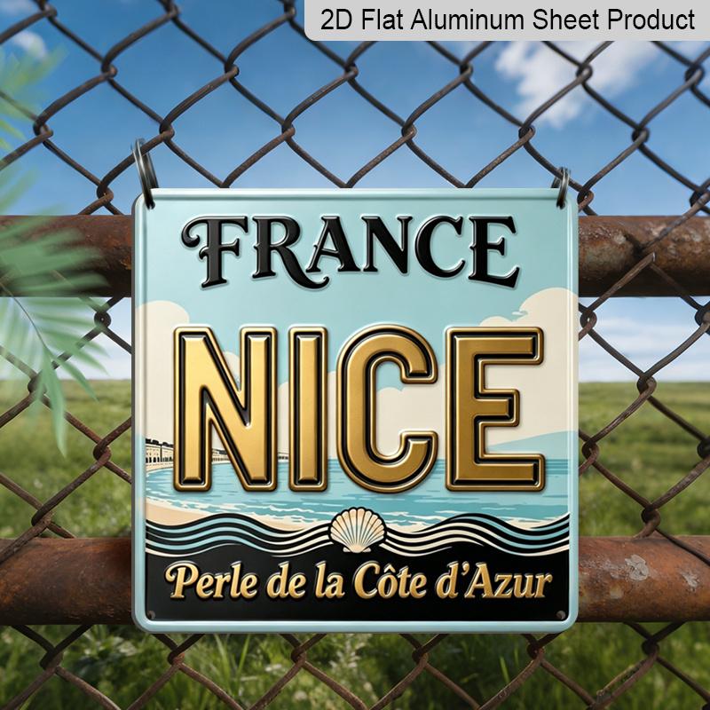 2D Flat, 1pc, Vintage Metal Aluminum Decorative Sign, Nice, Outdoor Retro Wall Art, Home Decor for Garage, Porch, Garden, Door, Living Room, Yard 20*20cm
2D Flat, 1pc, Vintage Metal Aluminum Decorative Sign, Nice, Outdoor Retro Wall Art, Home Decor for Garage, Porch, Garden, Door, Living Room, Yard 20*20cm