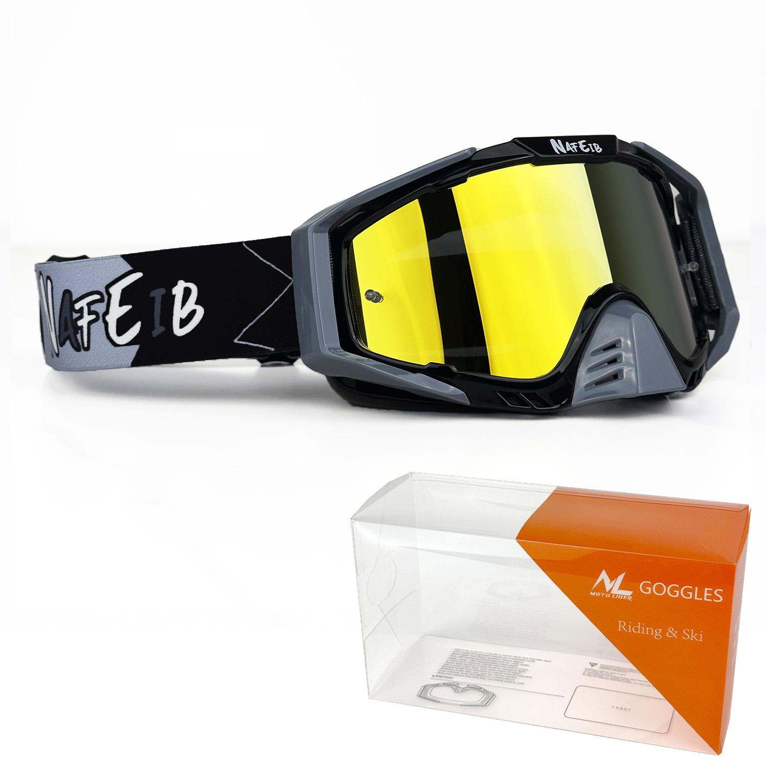 Windproof Motorcycle & Cycling Goggles Set with Replaceable Lenses for Outdoor Sports
Windproof Motorcycle & Cycling Goggles Set with Replaceable Lenses for Outdoor Sports