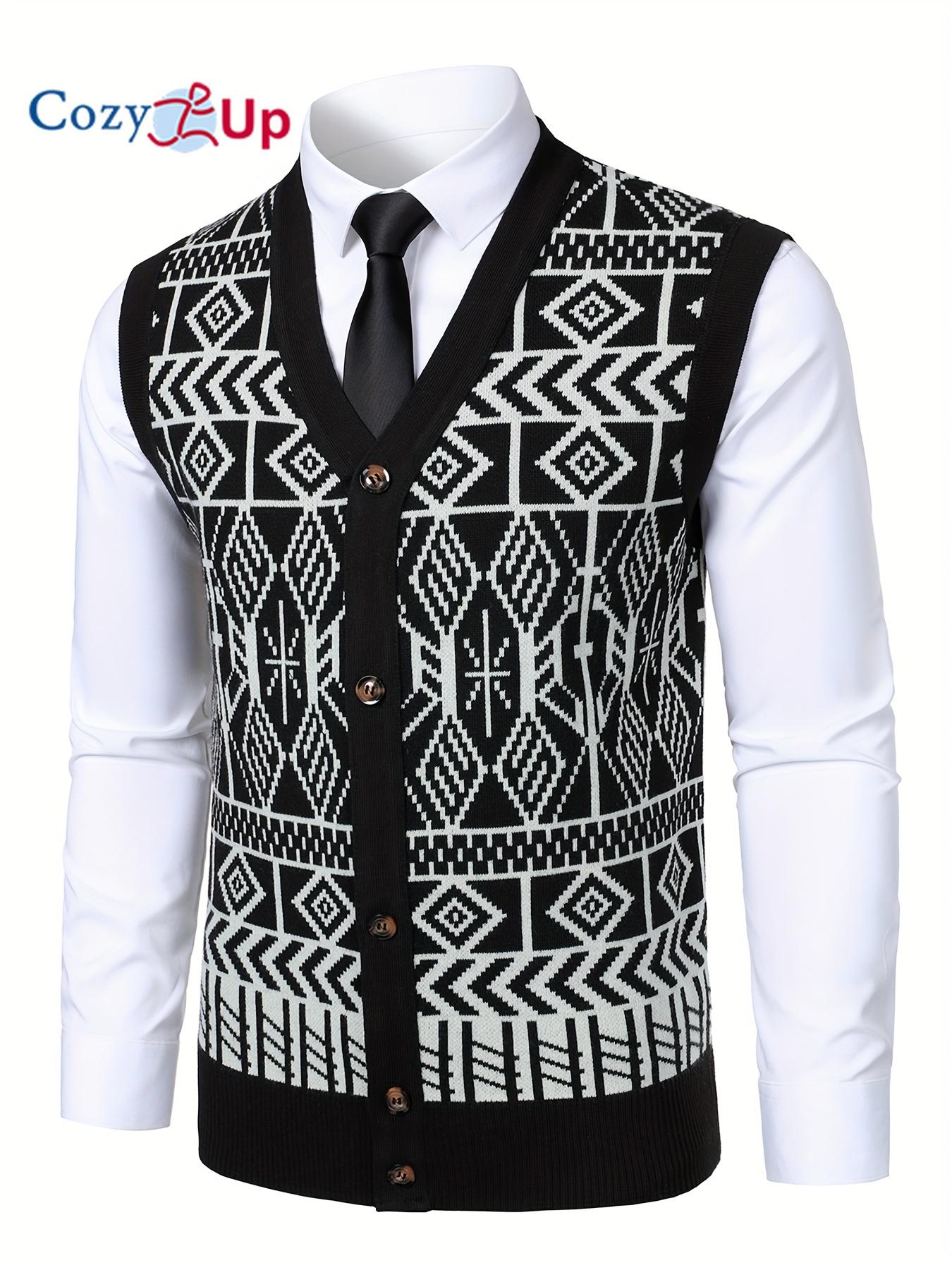 Cozy Up Men Color Block Plaid Knit Cardigan Vest with Buttons - Casual V-Neck, Sleeveless, Regular Fit for Spring/Fall L чёрный
Cozy Up Men Color Block Plaid Knit Cardigan Vest with Buttons - Casual V-Neck, Sleeveless, Regular Fit for Spring/Fall L чёрный