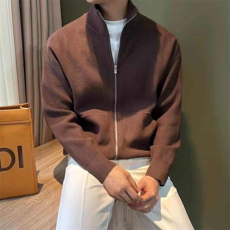 2024 Мужской кардиган с воротником-стойкой, осень-зима, корейская мода, трикотажная куртка, мужские свитера, мужской теплый кардиган на молнии XXL кофейный
2024 Мужской кардиган с воротником-стойкой, осень-зима, корейская мода, трикотажная куртка, мужские свитера, мужской теплый кардиган на молнии XXL кофейный