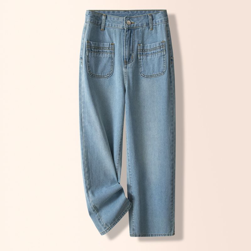 S-4XL Women Jeans Ladies Denim Pants Plus size Loose Slimming Drape Straight Pants Light blue 4XL
S-4XL Women Jeans Ladies Denim Pants Plus size Loose Slimming Drape Straight Pants Light blue 4XL