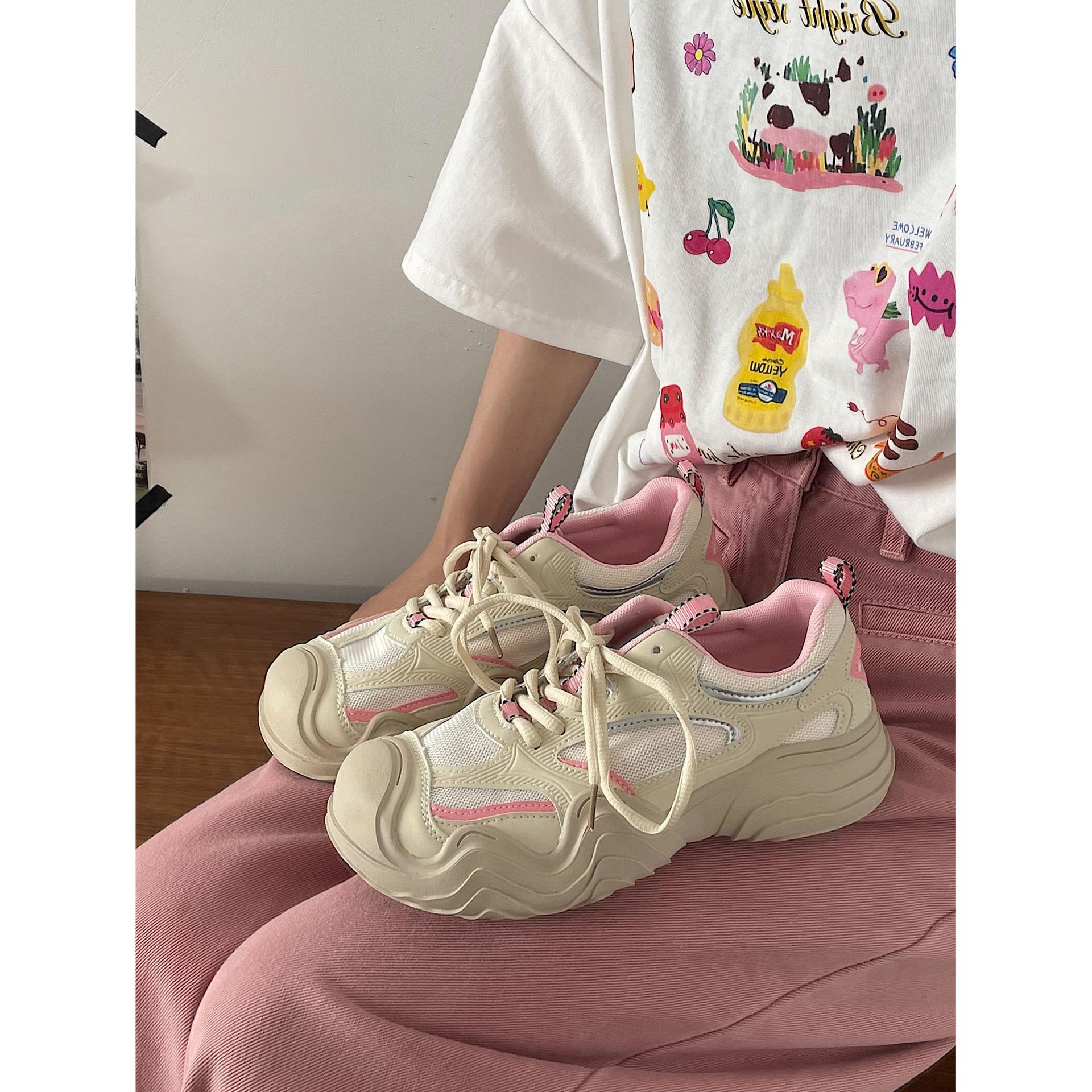 Jinmi Happy Dopamine Breathable Round Head Ugly Cute Big Head Wave Bottom Sports Outdoor Mountaineering Platform Daddy Shoes 40 чорний
Jinmi Happy Dopamine Breathable Round Head Ugly Cute Big Head Wave Bottom Sports Outdoor Mountaineering Platform Daddy Shoes 40 чорний