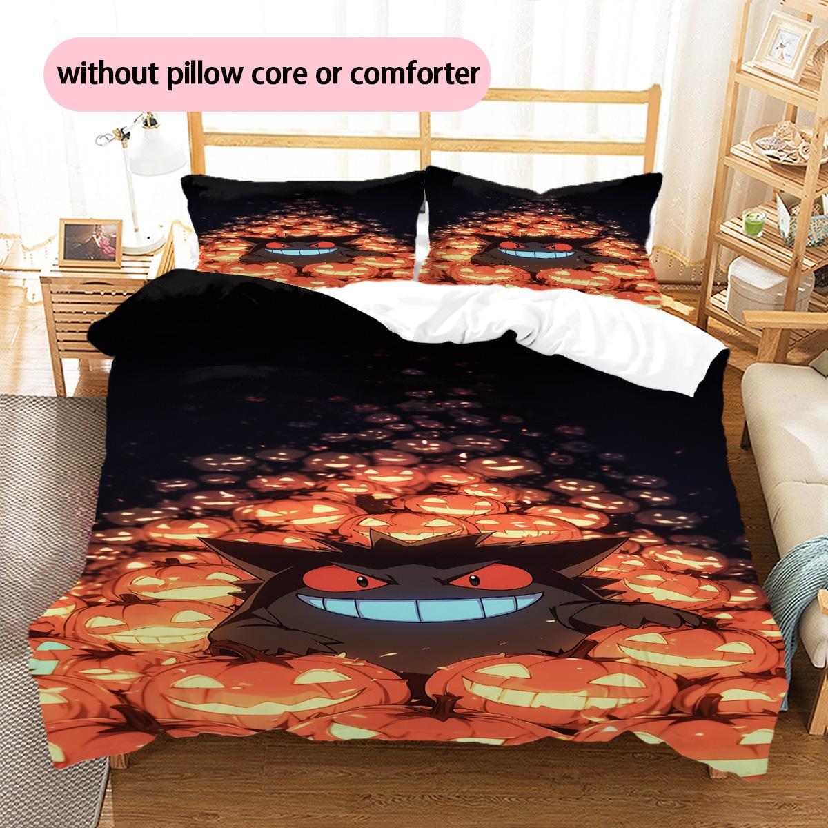 Pokémon Pikachu Eevee Pattern Bedding Home Decoration Birthday Gift (1 * duvet cover + 2 * pillowcase, without core) 135x200cm
Pokémon Pikachu Eevee Pattern Bedding Home Decoration Birthday Gift (1 * duvet cover + 2 * pillowcase, without core) 135x200cm