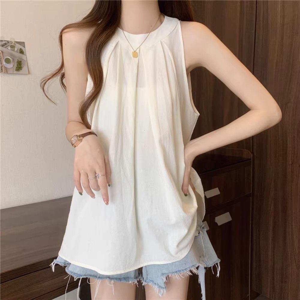 Plus Size Women s Sleeveless Halter Camisole, Tummy Concealing & Slimming French Cut-out Shoulder Top for Spring/Summer. XL (Recommended 115-125 jin) белый
Plus Size Women s Sleeveless Halter Camisole, Tummy Concealing & Slimming French Cut-out Shoulder Top for Spring/Summer. XL (Recommended 115-125 jin) белый