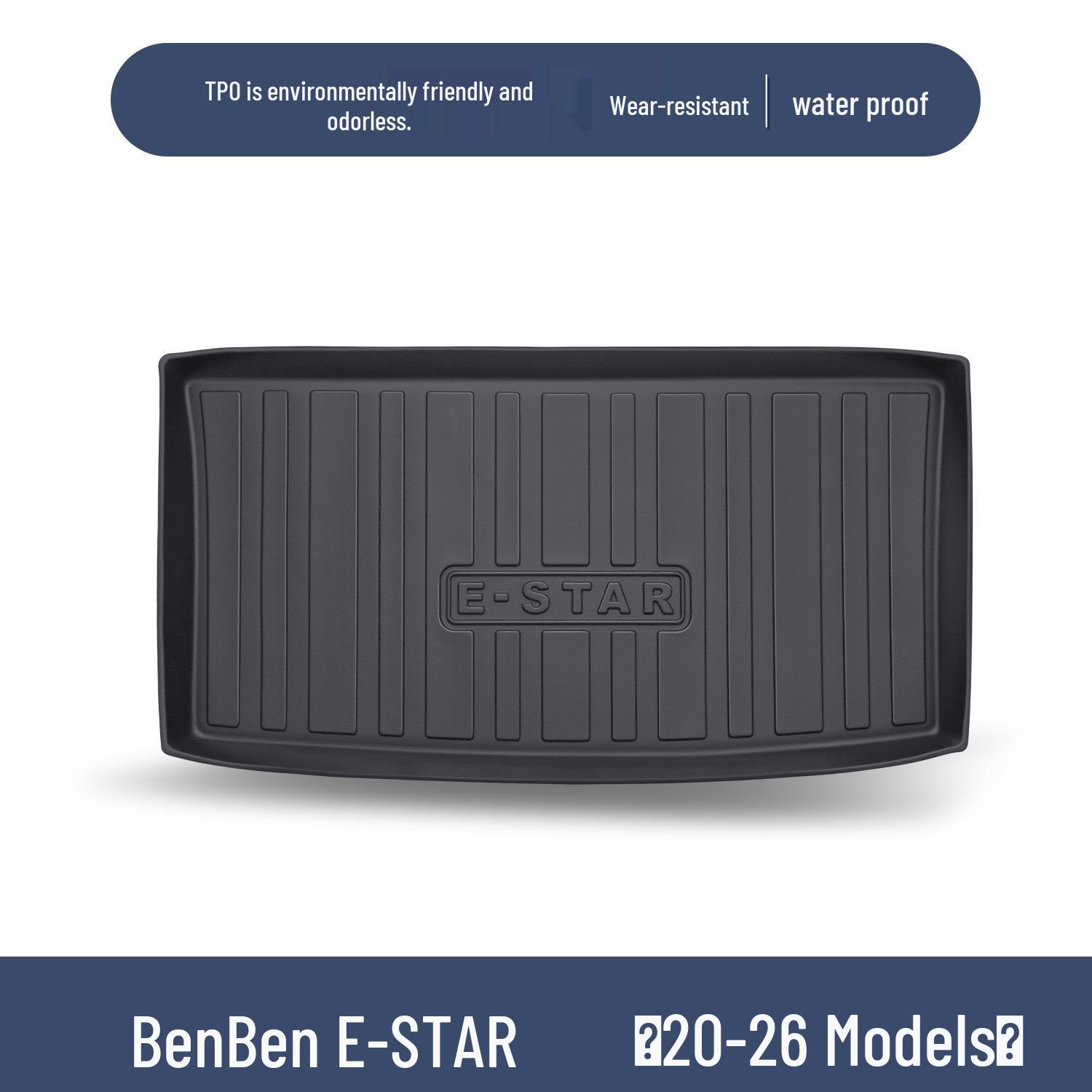 Changan Benben EStar TPE Rear Trunk Mat for Interior Decoration and Modification Accessories 100x90
Changan Benben EStar TPE Rear Trunk Mat for Interior Decoration and Modification Accessories 100x90