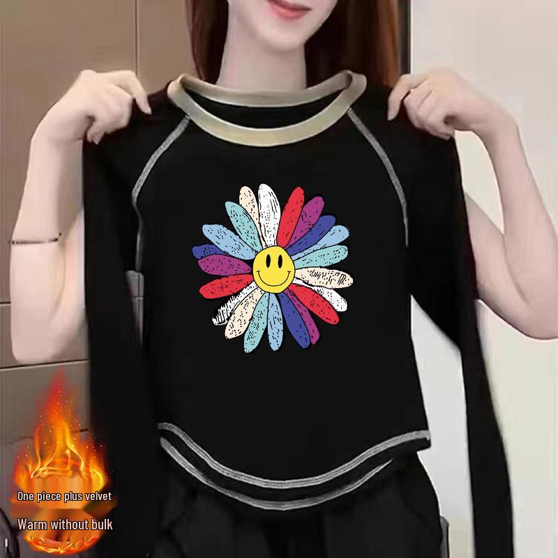 2024 Women s Velvet Long-Sleeve Double-Sided T-Shirt: Chic and Versatile Autumn/Winter Top XL (125-135 jin)
2024 Women s Velvet Long-Sleeve Double-Sided T-Shirt: Chic and Versatile Autumn/Winter Top XL (125-135 jin)
