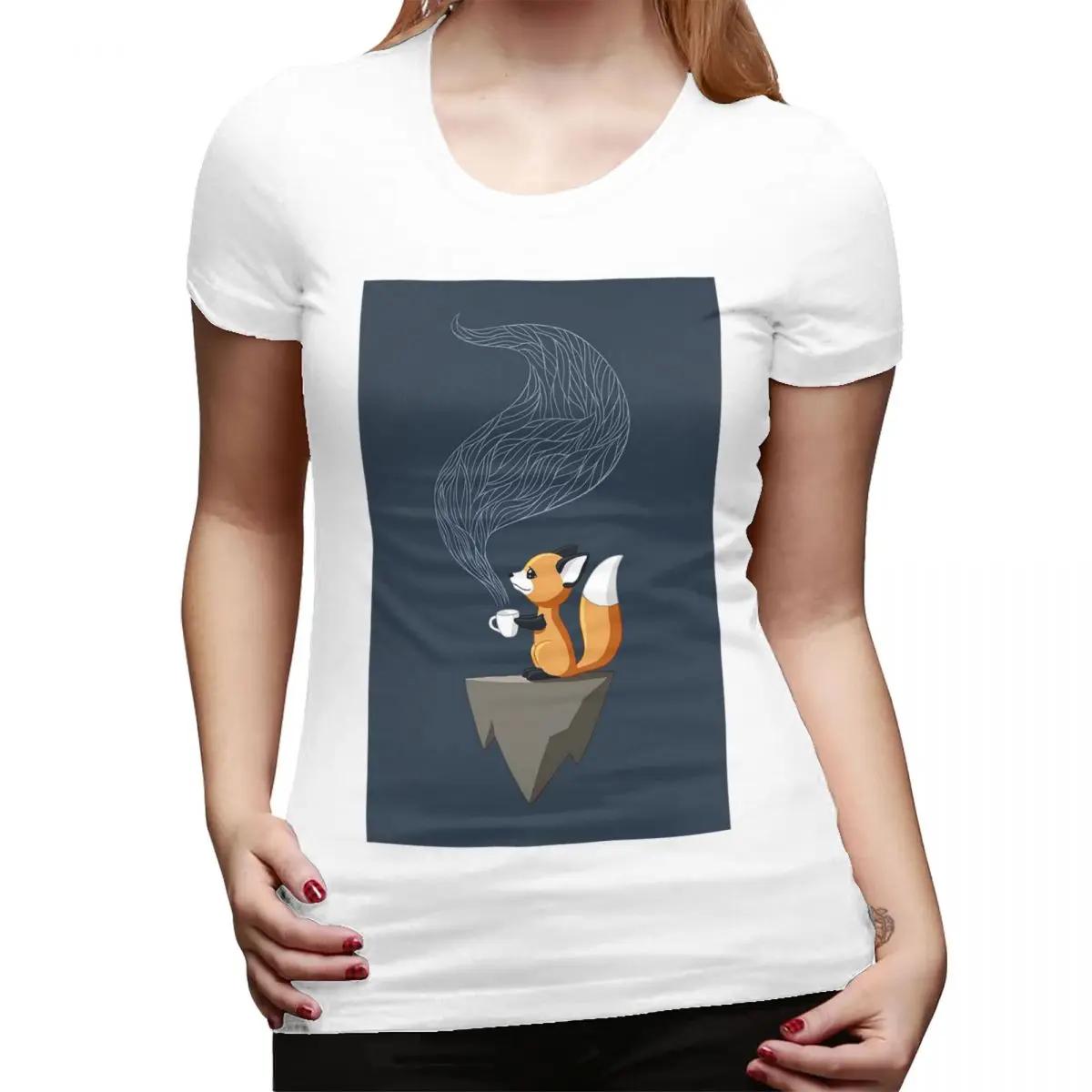 Fox Tea TShirt for Women Round Neck Streetwear T Shirts Womens Short Sleeve Summer Clothes Tops S
Fox Tea TShirt for Women Round Neck Streetwear T Shirts Womens Short Sleeve Summer Clothes Tops S