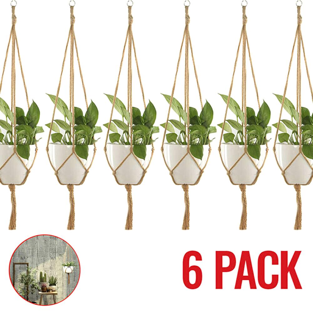 6Pcs Macrame Plant Hanger Vintage Rope Basket Indoor Outdoor Hanging Plant Holders
6Pcs Macrame Plant Hanger Vintage Rope Basket Indoor Outdoor Hanging Plant Holders