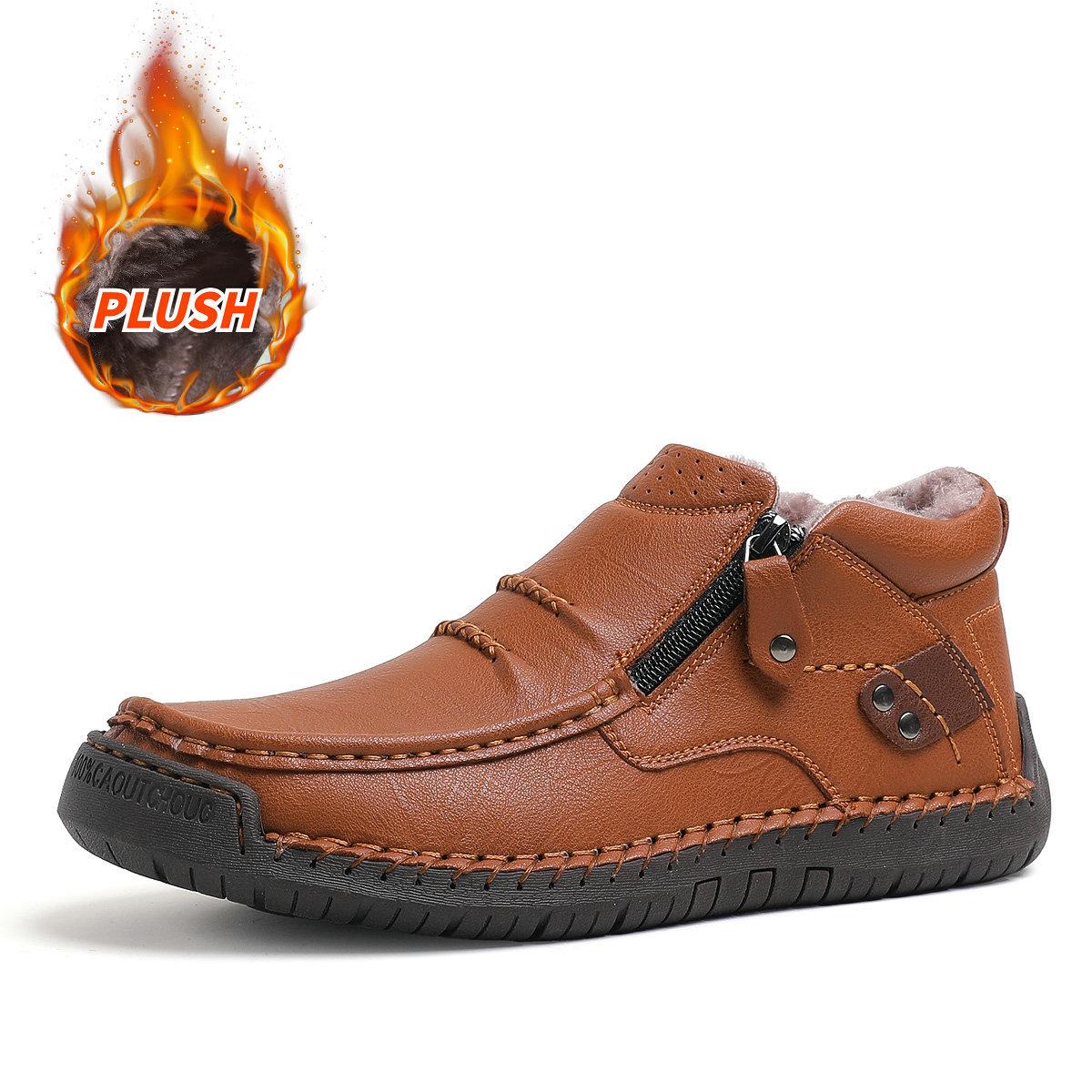 New Classic Leather Men Boots Outdoor Zipper Design Men s Sneakers Slip on Breathable Casual Men s Shoes Leather Man Ankle Boots 48
New Classic Leather Men Boots Outdoor Zipper Design Men s Sneakers Slip on Breathable Casual Men s Shoes Leather Man Ankle Boots 48