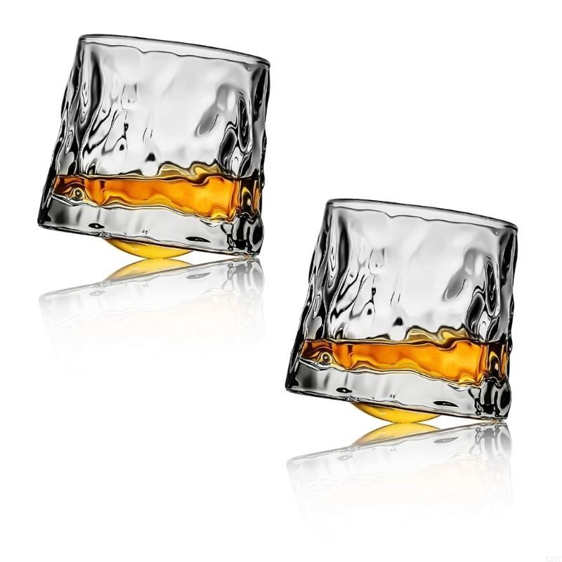 2 Pack Tilting Glass Rotatable Wine Glass Cocktail Glasses X3UC
2 Pack Tilting Glass Rotatable Wine Glass Cocktail Glasses X3UC