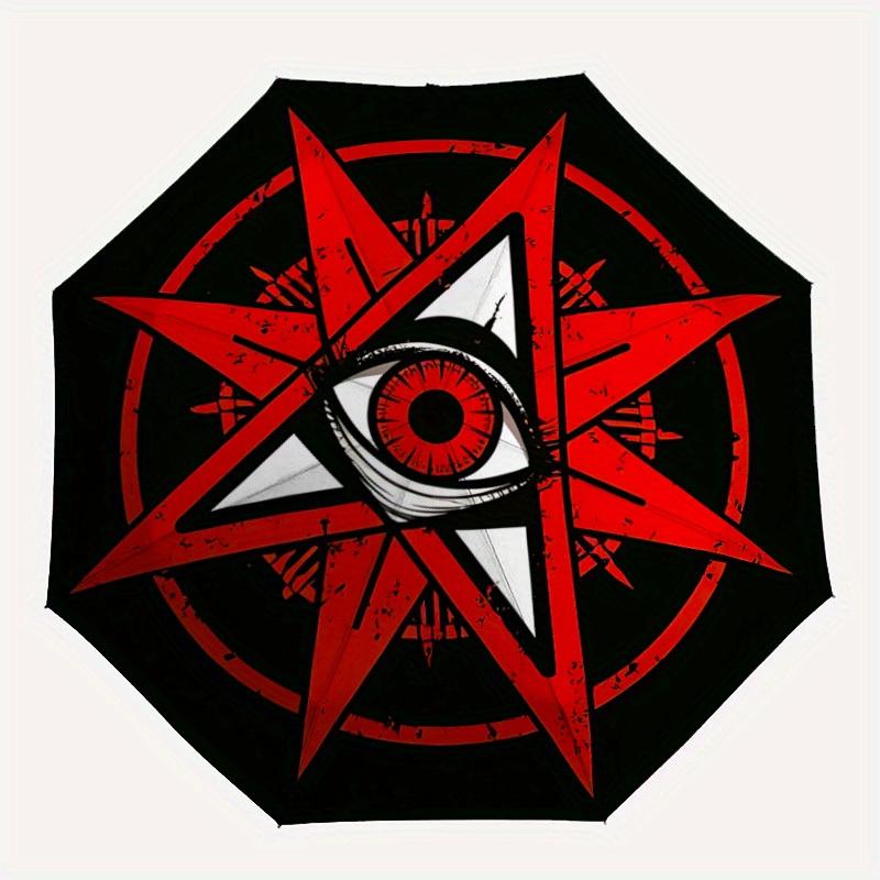 1pc Eagle Eye Symbol Automatic Open/close, Heavy-Duty Iron Frame & 8-Rib structure, Compact Folding Umbrella for Women/Men, All-Season Travel, Hallowe
1pc Eagle Eye Symbol Automatic Open/close, Heavy-Duty Iron Frame & 8-Rib structure, Compact Folding Umbrella for Women/Men, All-Season Travel, Hallowe