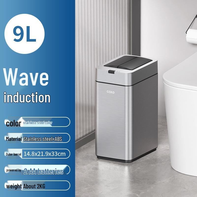 Automatic Smart Sensor Trash Can for Home & Office - Square Lid Design, Ideal for Bathroom, Kitchen, and Living Room
Automatic Smart Sensor Trash Can for Home & Office - Square Lid Design, Ideal for Bathroom, Kitchen, and Living Room