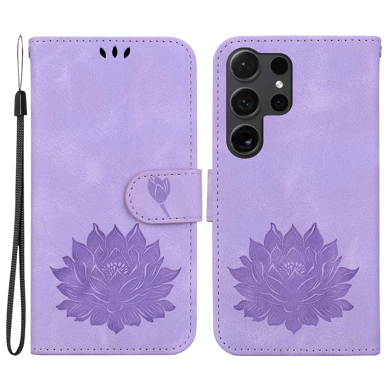 For Samsung Galaxy S24 Ultra Phone Case Protective Leather Flip Cover Lotus Imprinted Purple
For Samsung Galaxy S24 Ultra Phone Case Protective Leather Flip Cover Lotus Imprinted Purple