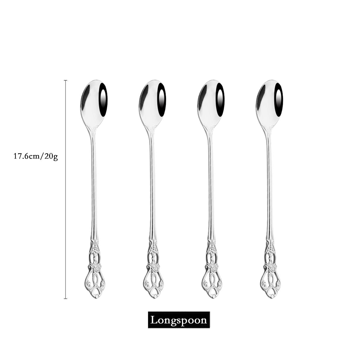 Royal Flatware Cutlery Set Silver Stainless Steel Dinnerware Western KnifeTea Spoon Fork Silverware Tableware Kitchen Set
Royal Flatware Cutlery Set Silver Stainless Steel Dinnerware Western KnifeTea Spoon Fork Silverware Tableware Kitchen Set
