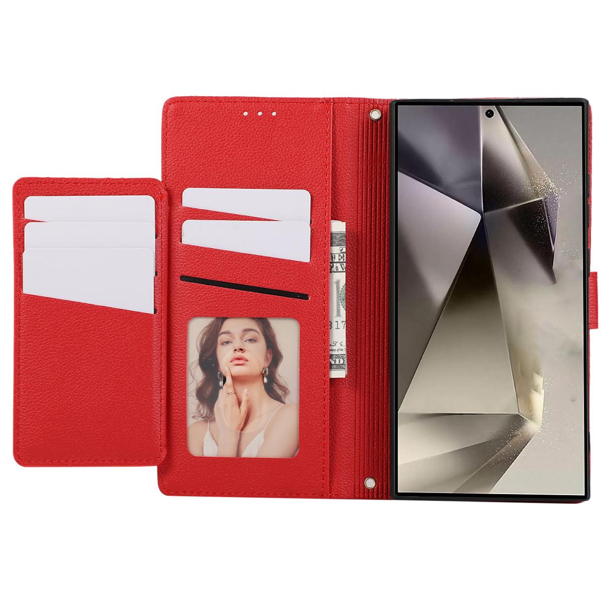For Samsung Galaxy S24 Ultra Leather Phone Case with Card Holder,Wallet,Straps Protective Flip Cover Red 
For Samsung Galaxy S24 Ultra Leather Phone Case with Card Holder,Wallet,Straps Protective Flip Cover Red