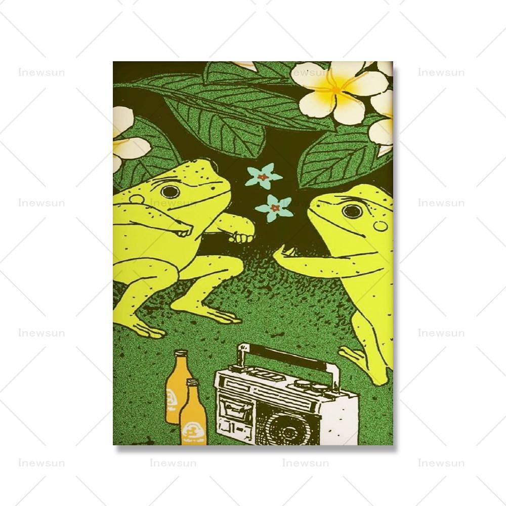 Смешные лягушки танцуют и поют винтажный постер художественный декор принты красочные настенные ретро японские растения холст картина декор комнаты 21x30cm No Framed
Смешные лягушки танцуют и поют винтажный постер художественный декор принты красочные настенные ретро японские растения холст картина декор комнаты 21x30cm No Framed