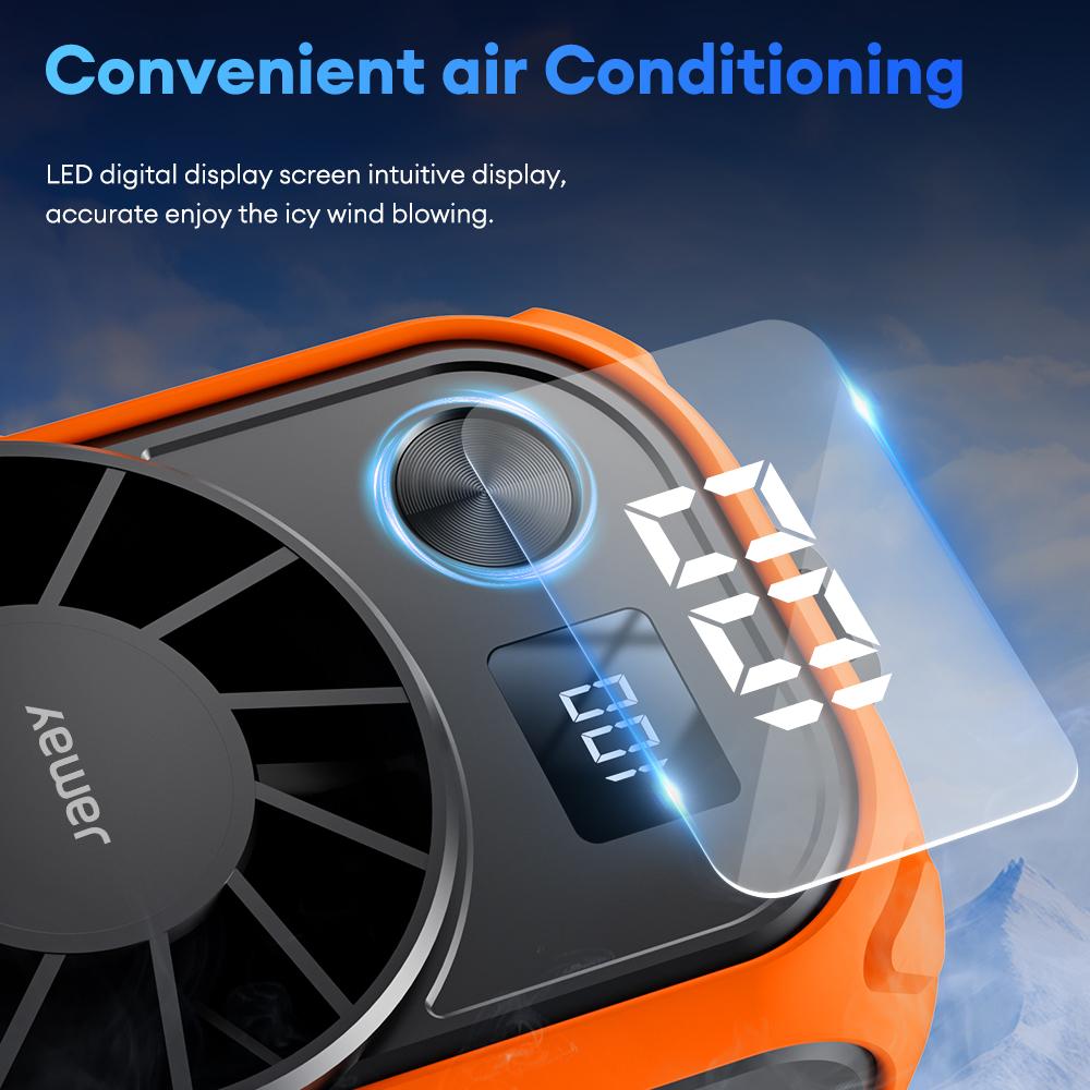 JAMAY Mini Portable Waist Clip Fan With LED Flashlight 8000mAh Temporary Power Bank High Wind Hanging Neck Fan Summer Cool Tools сірий
JAMAY Mini Portable Waist Clip Fan With LED Flashlight 8000mAh Temporary Power Bank High Wind Hanging Neck Fan Summer Cool Tools сірий