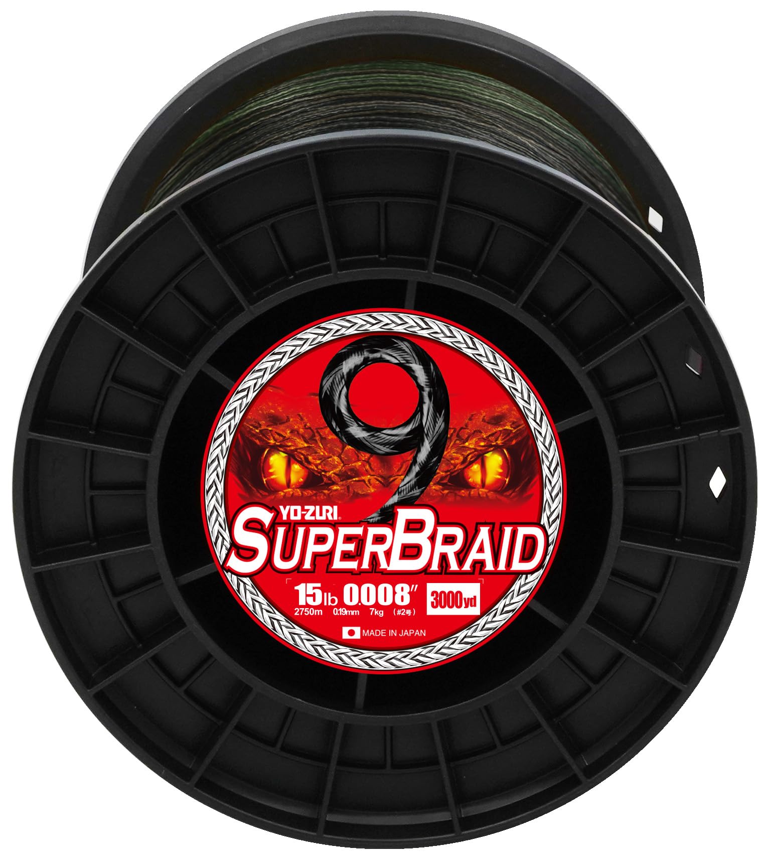 PE Line Super Braid 9 3000YDS 15Lbs Dark Green YO-ZURI Color
PE Line Super Braid 9 3000YDS 15Lbs Dark Green YO-ZURI Color