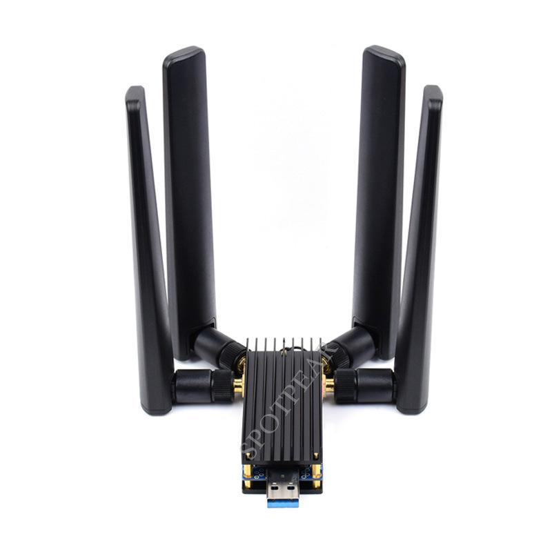 Raspberry Pi M.2 Key B 5G USB 3.1 Донгл з чотирма антенами та металевим радіатором розширення
Raspberry Pi M.2 Key B 5G USB 3.1 Донгл з чотирма антенами та металевим радіатором розширення