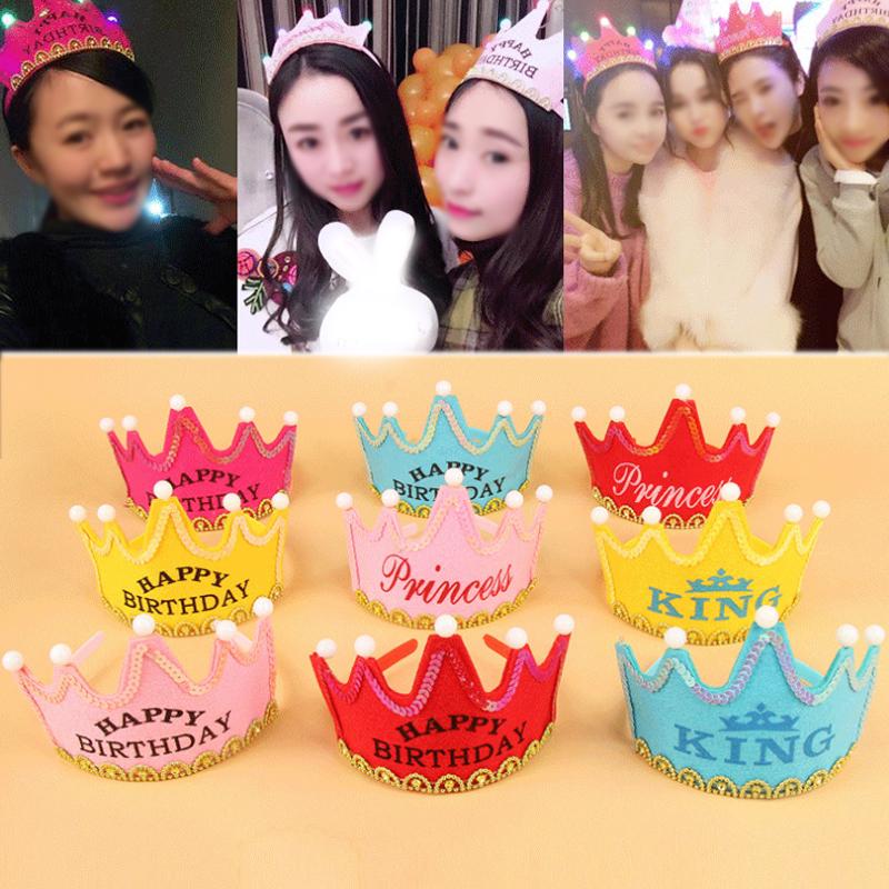 Fashion Children 1pc New Anniversary Baby Shower Supply Birthday Beautiful Glisten LED Party Shine Illuminate Crown Hat Novel KingPrincess
Fashion Children 1pc New Anniversary Baby Shower Supply Birthday Beautiful Glisten LED Party Shine Illuminate Crown Hat Novel KingPrincess