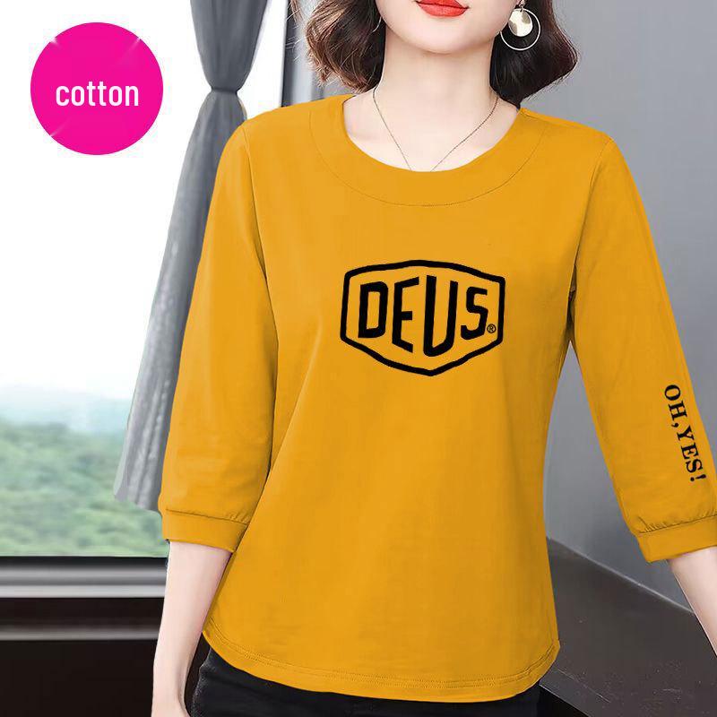 Women s 2025 Korean Style Seven-Sleeve Cotton Slimming T-Shirt - Casual & Versatile Summer Top M (85-100 jin)
Women s 2025 Korean Style Seven-Sleeve Cotton Slimming T-Shirt - Casual & Versatile Summer Top M (85-100 jin)