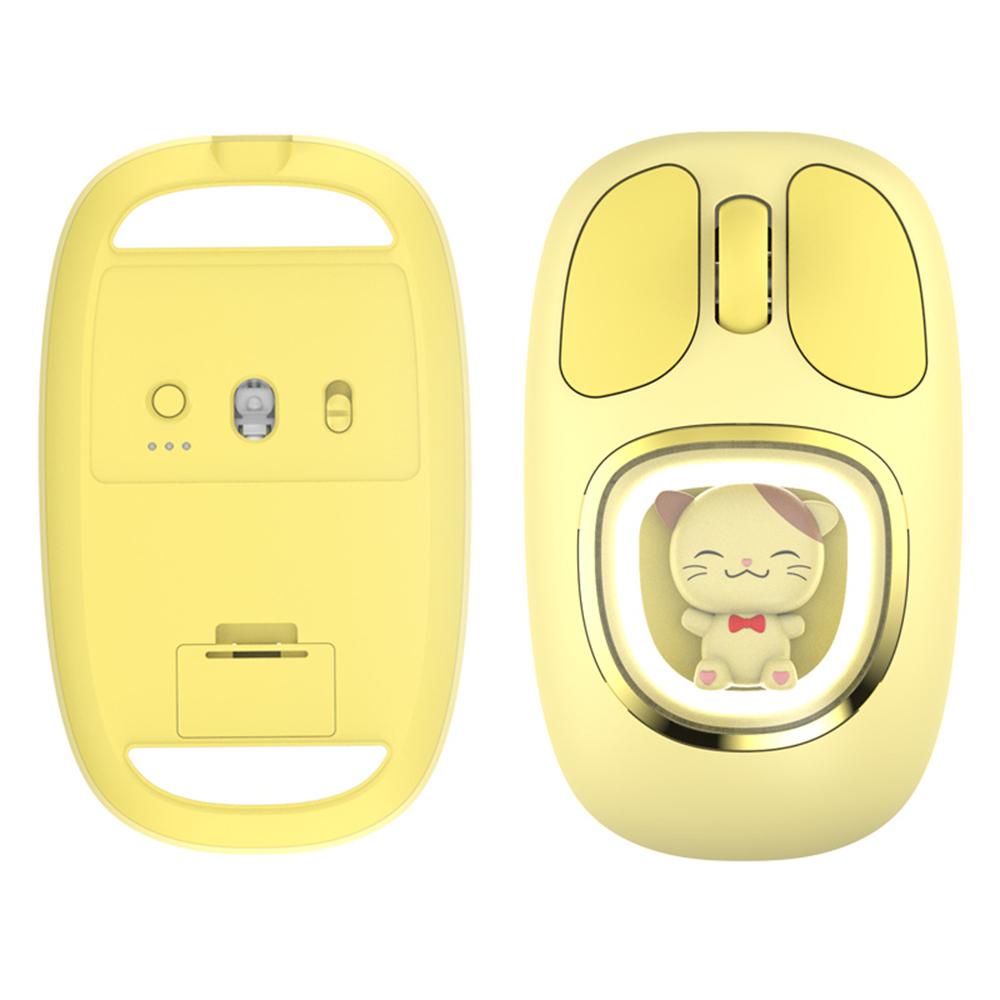 Y-FRUITFUL M94 2.4G+Bluetooth-compatible 3.0+Bluetooth-compatible 5.0 Tri-Mode Mouse Cartoon Doll Wireless Mice Yellow Cat
Y-FRUITFUL M94 2.4G+Bluetooth-compatible 3.0+Bluetooth-compatible 5.0 Tri-Mode Mouse Cartoon Doll Wireless Mice Yellow Cat