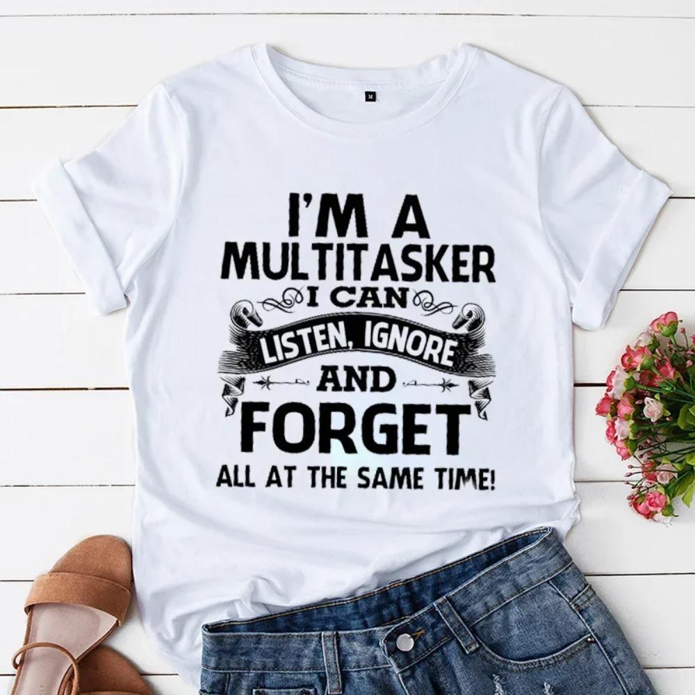 Im A Multitasker I Can Listen Ignore and Forget Tshirt Funny Sarcastic Graphic Tee Top Women Women T Shirt Y2k Clothes 4XL
Im A Multitasker I Can Listen Ignore and Forget Tshirt Funny Sarcastic Graphic Tee Top Women Women T Shirt Y2k Clothes 4XL