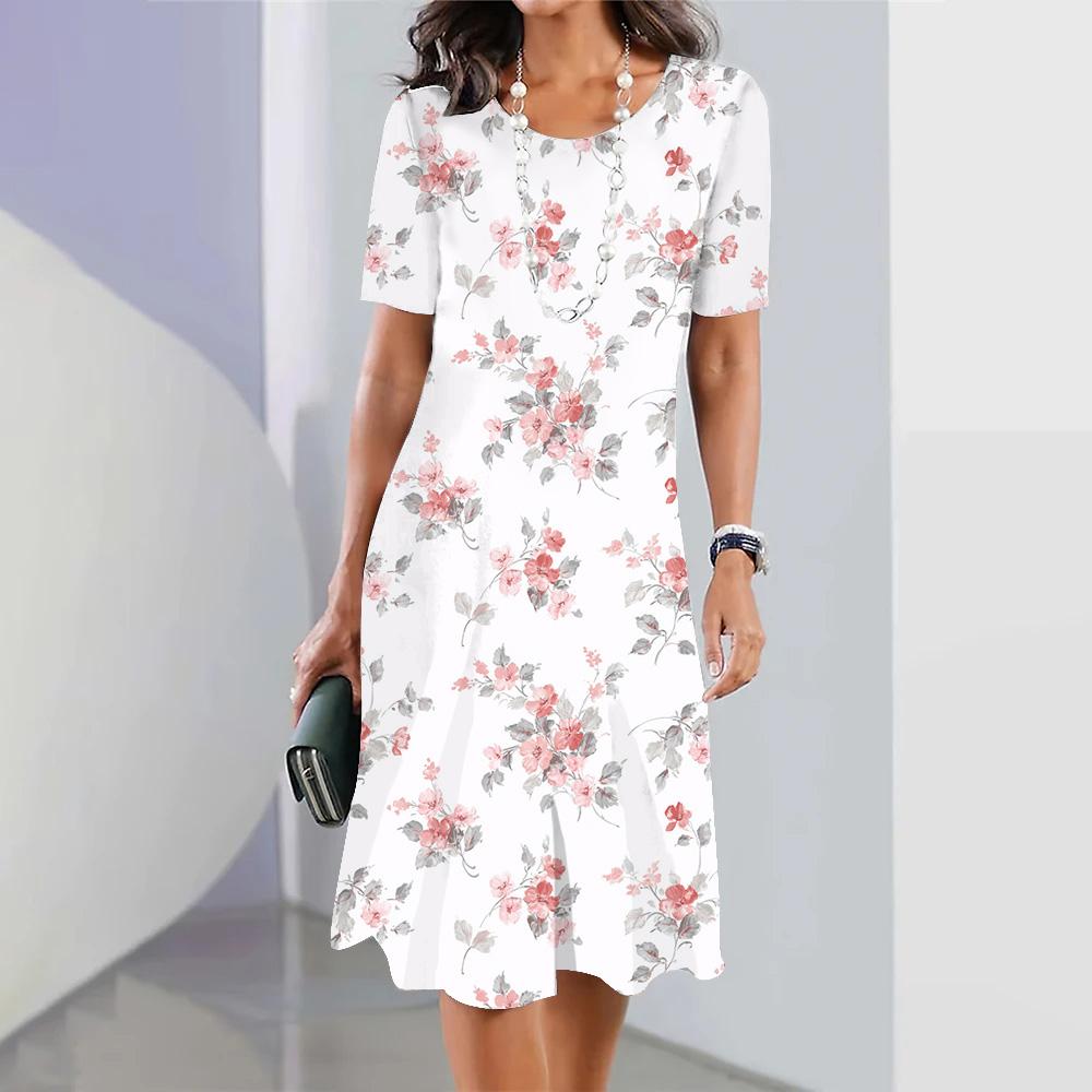 Женское модное платье с коротким рукавом и круглым вырезом 6XL
Женское модное платье с коротким рукавом и круглым вырезом 6XL